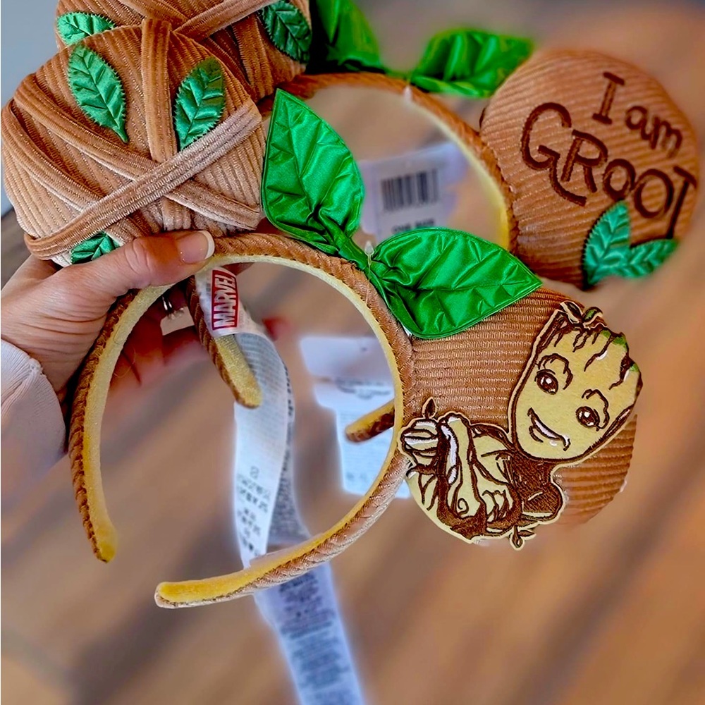 2022 Disney Parks Marvel I Am Groot Ears Headband Guardians Of The Galaxy BNWT - Picture 1 of 1